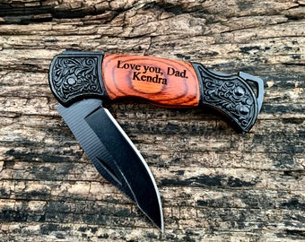 Personalized Pocket Knife Engraved, Personalized Knife, Fishing Knife, Hunting Knife, Engraved Knife, Groomsmen Gift, Small Pocket Knife