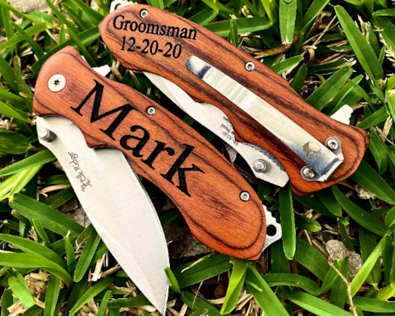 Engraved Pocket Knife for Boyfriend, Personalized Knife for Husband, Hunting Knife, Custom Knife, Boyfriend Gift, Husband Gift, Pocket Knife image 4