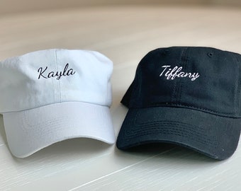 Personalized Dad Hat for Women, Ball Caps for Women, Bridesmaid Hats, Bachelorette Party Hats, Personalized Hat, Embroidered Cap, Custom Hat