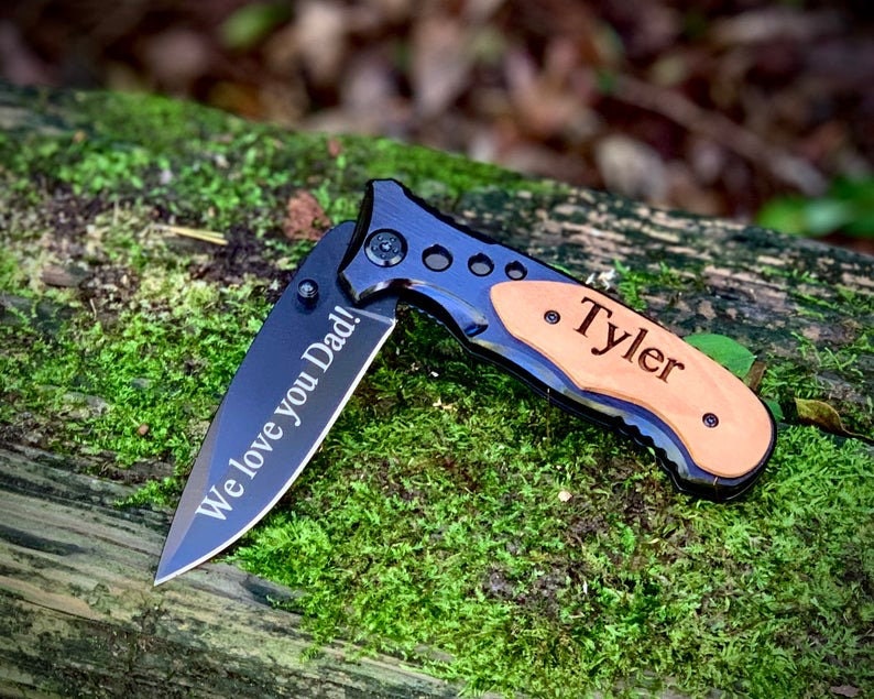 Christmas Gifts for Dad Pocket Knife for Dad Personalized Etsy