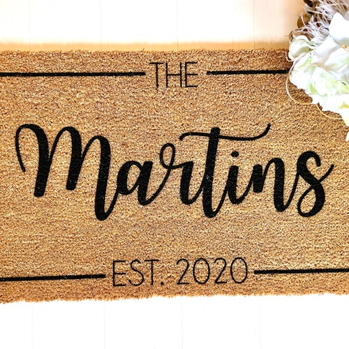 Housewarming Gift Wedding Gift Door Mat Etsy