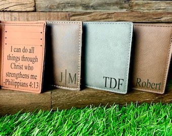 Cartera Tripólica Personalizada De Cuero, Cartera De Cuero Para Hombres, Carteras Trifold Para Hombres, Cartera Personalizada, Cartera Personalizada Para Novio