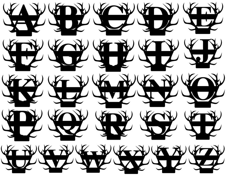 Metal Name Sign with Antlers Established Family Sign Last Name Sign Family Name Sign Custom Metal Sign Personalized Metal Monogram Sign
