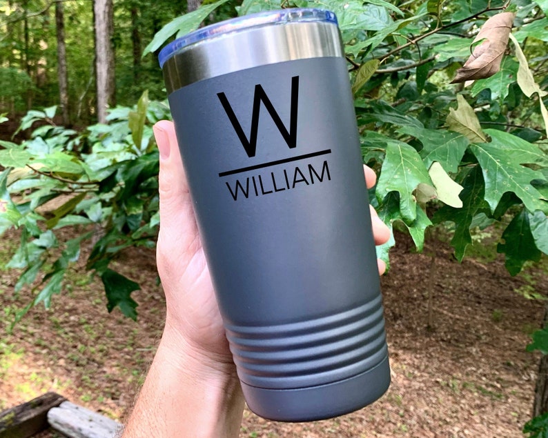 Personalized Tumbler for Men, Tumbler Personalized, Gifts for Men, Birthday Gift for Him, Christmas Gift for Boyfriend, Gift for Dad,Husband Louis George Cafe