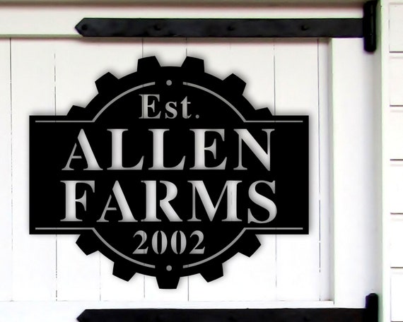 Custom Metal Farm Sign Personalized Ranch Uk Custom Metal Farm Sign Personalized, Metal Farm Signs