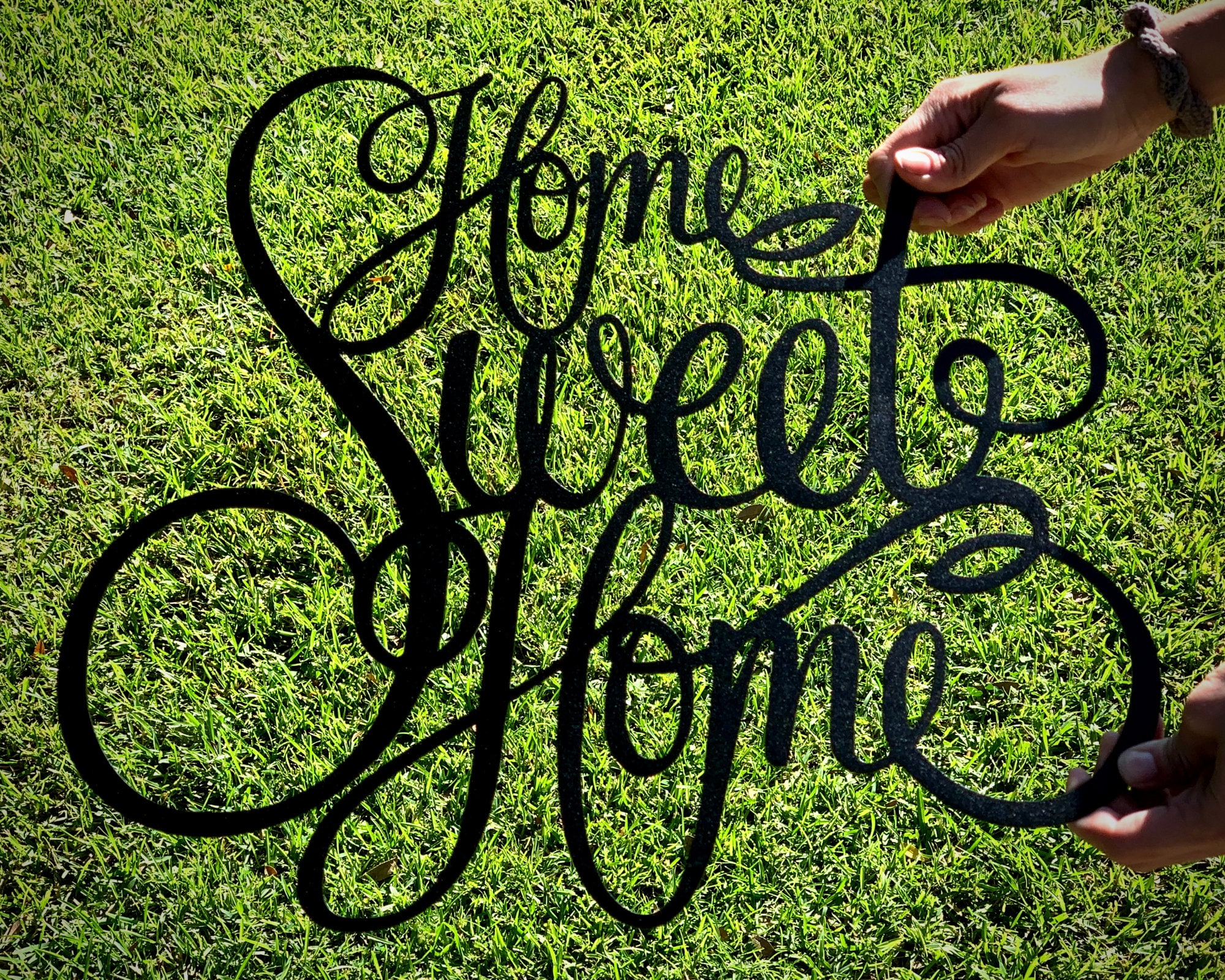 Home Sweet Home Metal Sign Metal Wall Art Words Sign for Etsy