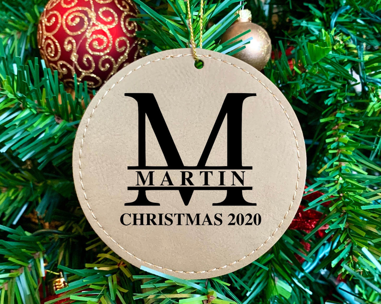 Last Name Christmas Ornament Personalized Ornaments Family Etsy