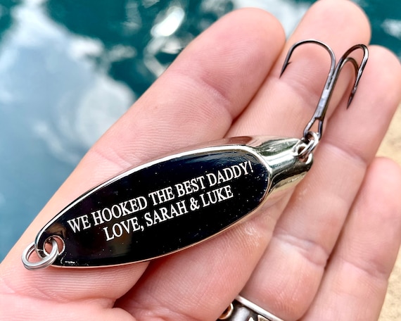 UCEC Fishing Gifts - Treble Hooks Fishing Lures Hook, Husband Hubby  Boyfriend Gifts Fishing Fisherman Gift for Men Birthday Wedding Valentines's