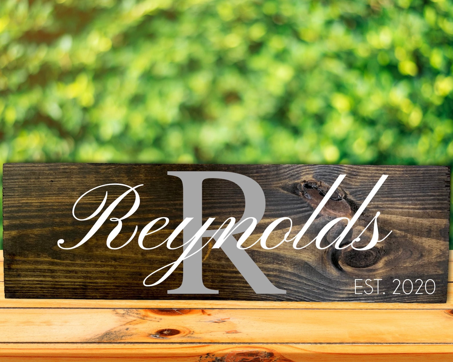 Custom Family Name Sign Wood Last Name Established Sign Etsy