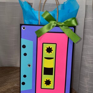 Set of 12 80s Cassette Birthday Party Favor Bags / Goodies / Treat Bags ...