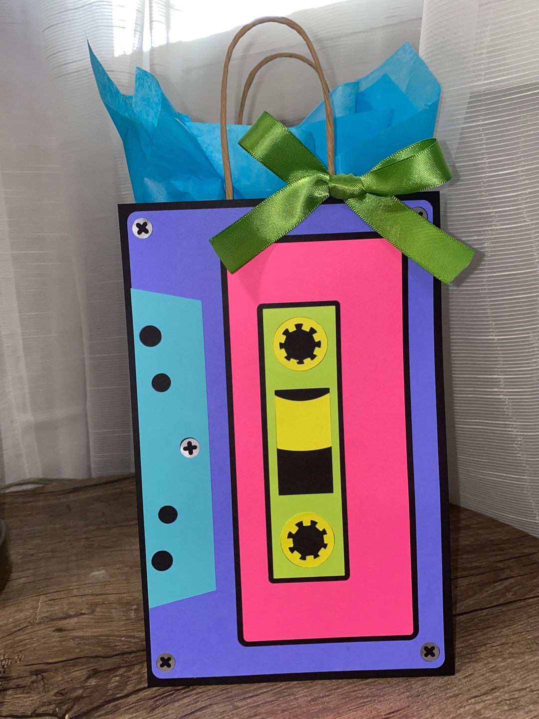 Set of 15 80s Cassette Birthday Party Favor Bags / Goodies / Treat Bags ...