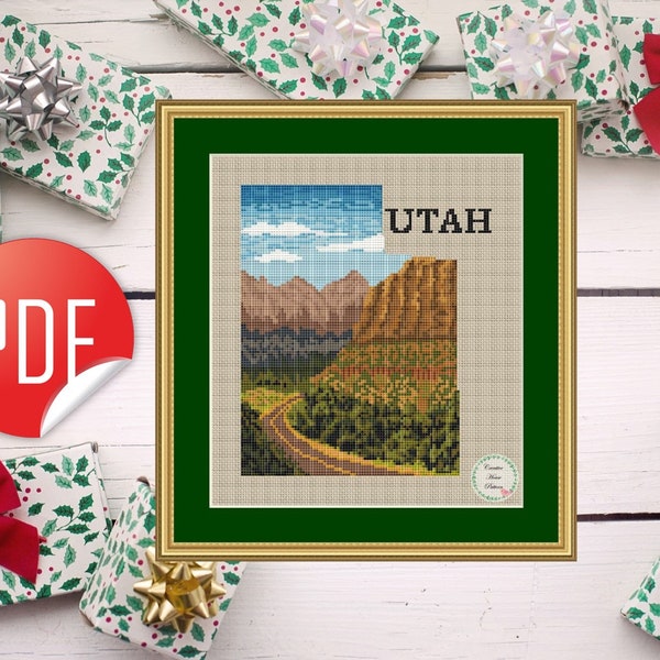 Cross Stitch Utah Etsy