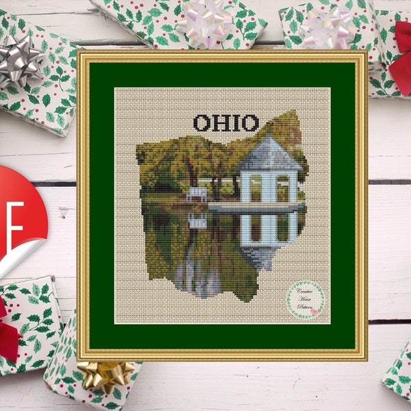 Ohio Cross Stitch Etsy
