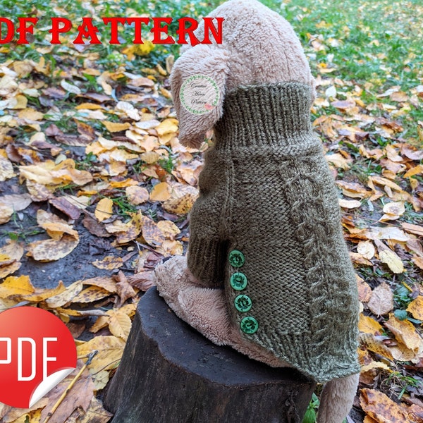 Puppy sweater knitting pattern handy little me shop