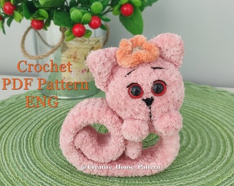 PATRON de bracelet CROCHET, bracelet gifle au crochet, bracelet chat au crochet, bracelet pour animaux de compagnie chat au crochet modèle PDF, modèle au crochet chat