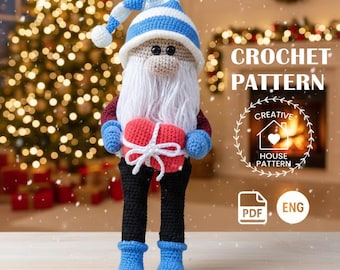 Christmas Gnome Crochet Pattern: Amigurumi Gnome Doll PDF Tutorial