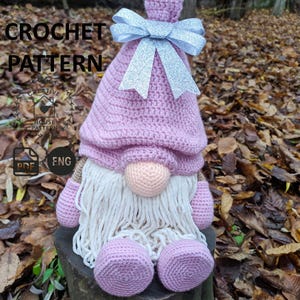 Scandinavian Christmas gnome crochet pattern PDF English, Amigurumi gnome, crochet amigurumi toy, Christmas home decor, gnome crochet