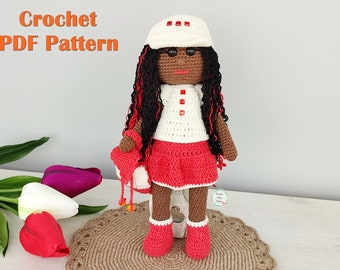 Amigurumi doll pattern, stuffed doll pattern, doll crochet pattern, amigurumi doll pdf, pdf tutorial doll, amigurumi toys pattern