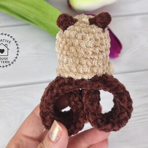 Sensory Capybara Fidget Toy Crochet Pattern. The Creative House Pattern logo is visible in the upper left corner.