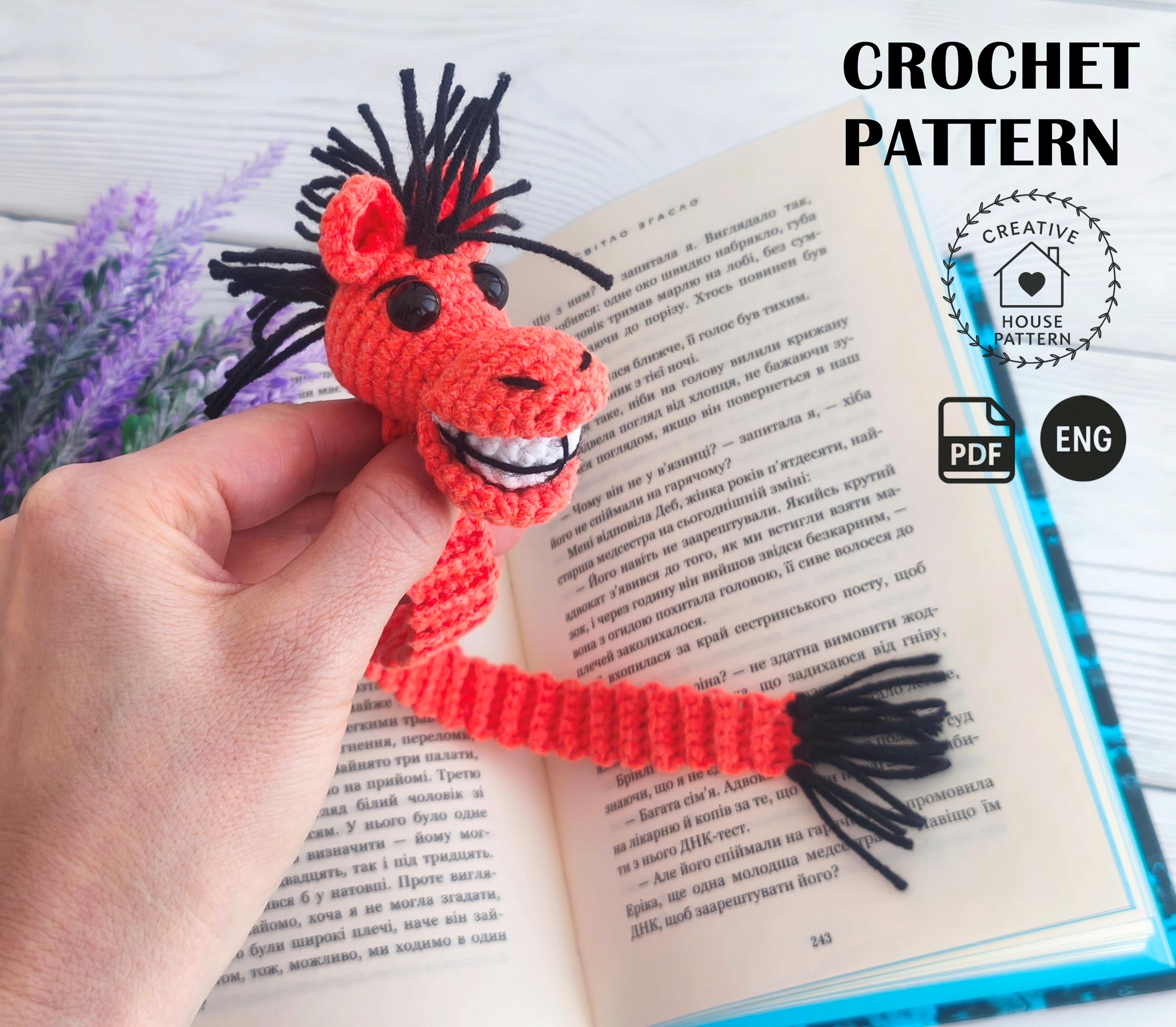 37 Horse Crochet Patterns: Amigurumi Horses, Ponies, Hobbyhorses, and More 31 Crochet Horse Bookmark