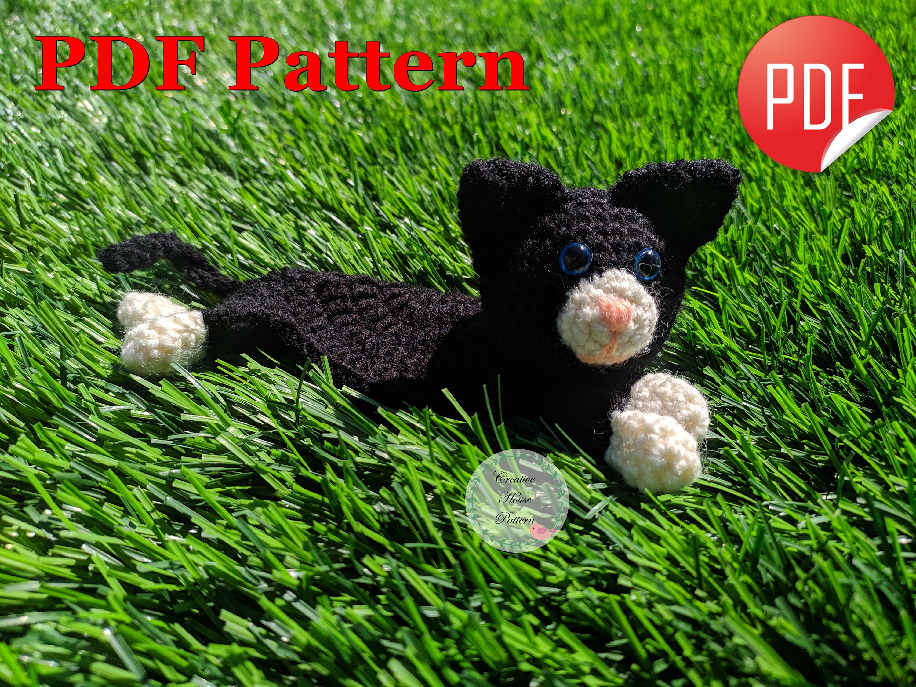 Cat crochet coasters coaster crochet pattern cat crochet | Etsy