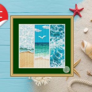 Ocean Bookmarks Cross Stitch Pattern: Nautical Needlework (PDF Pattern)