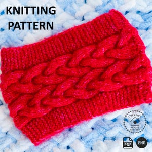 Headband knitting pattern PDF English, Modern knitting patterns, Knit headband pattern for women, Knit ear warmer patterns, Headband pattern