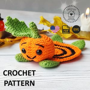 Amigurumi Pumpkin Coaster Crochet Pattern: Halloween Decor (PDF Pattern)