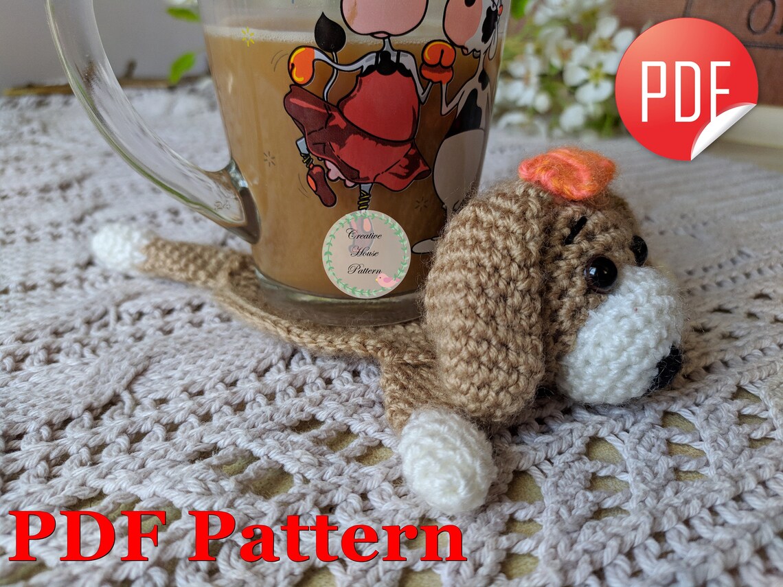 Dog Crochet Pattern Coaster Crochet Pattern Decor Coaster Etsy