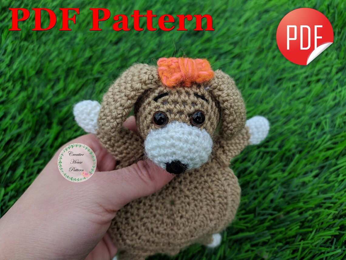 Dog crochet pattern coaster crochet pattern decor coaster Etsy