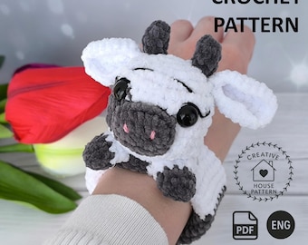 Häkelarmband PDF Englisch, Kuh Plüsch Häkelmuster, Häkelarmband Kuh, Häkelarmband Kuh, Häkelarmband Kuh, Amigurumi Häkelmuster Kuh
