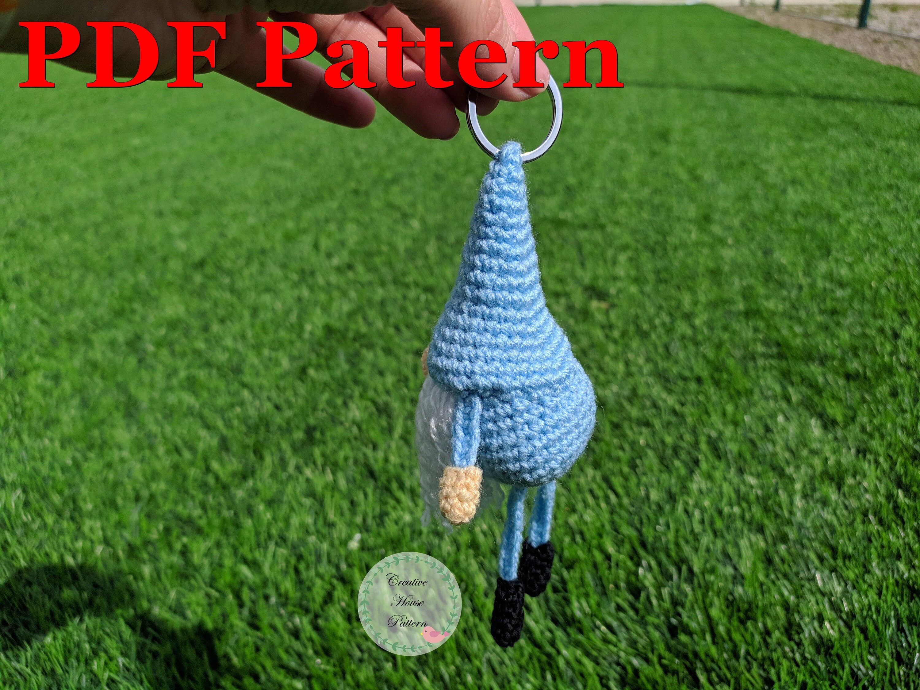 Keychain crochet pattern gnome crochet pattern amigurumi Etsy