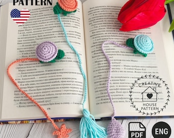Turtle Bookmarks Crochet Pattern PDF English, Cute Sea Turtle Bookmark DIY, Animal Crochet Pattern for Readers, Amigurumi Turtle Tutorial