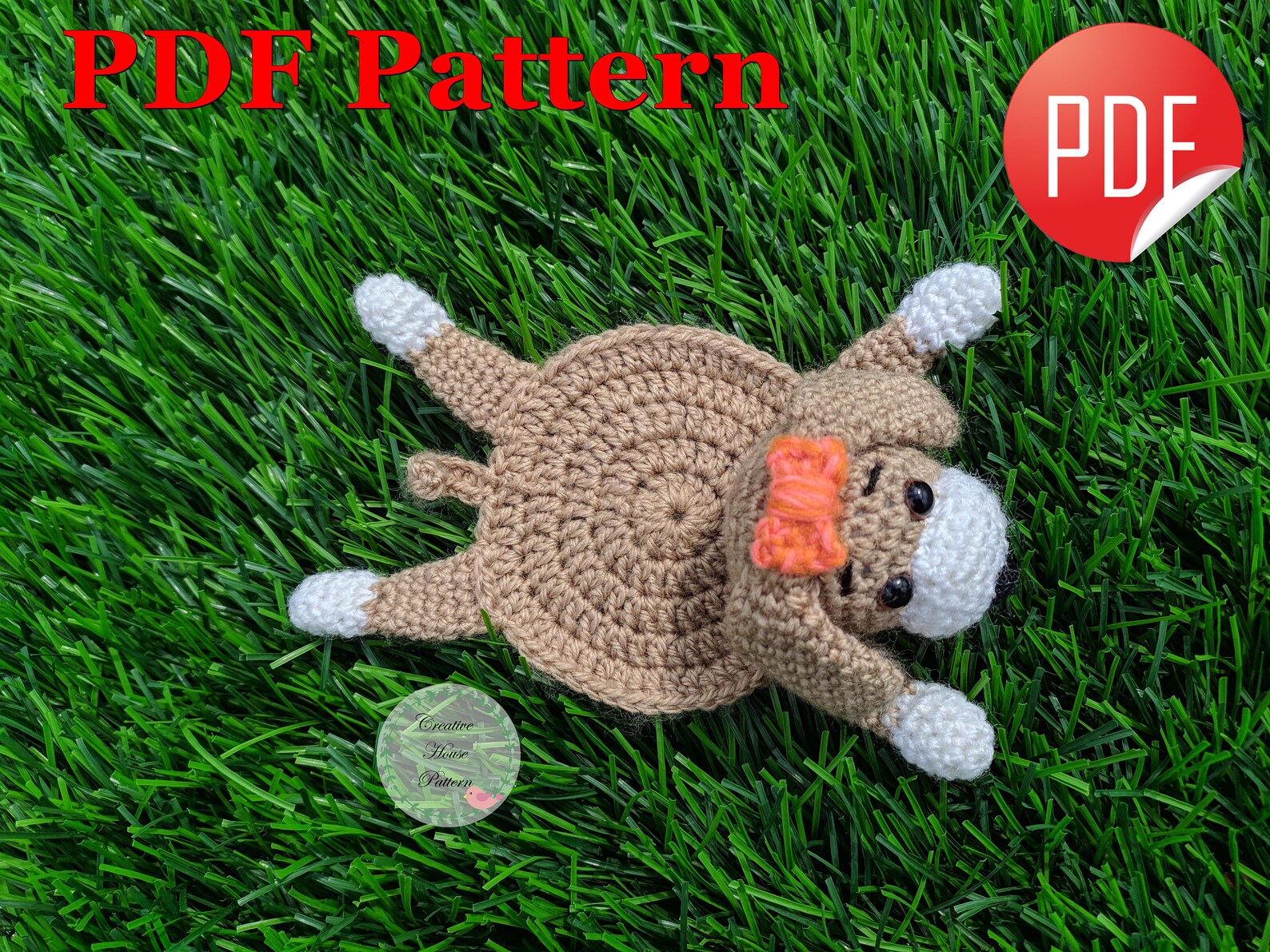 Dog Crochet Pattern, Coaster Crochet Pattern, Decor Coaster Crochet