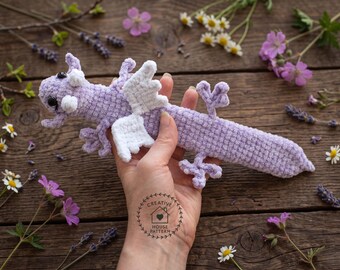 3-in-1 Fantasy Slap Bracelet Crochet Pattern: No-sew Axolotl