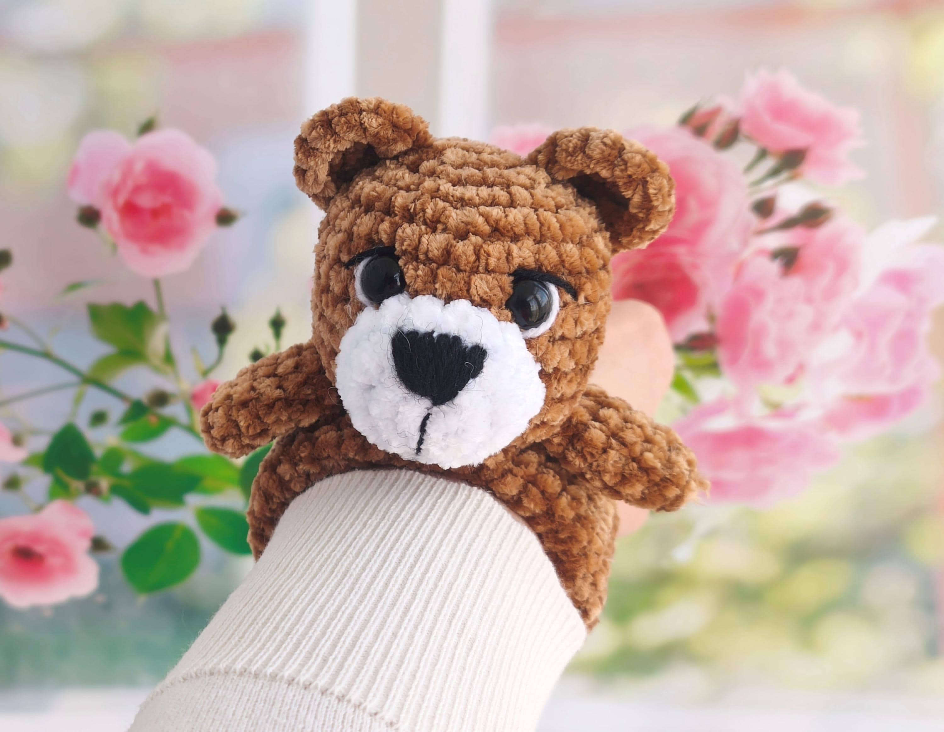 Crochet Bear Slap Bracelet Pattern PDF English, Amigurumi Wrist