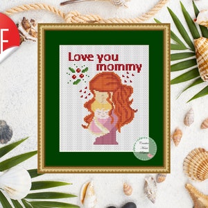 Mother and Baby Cross Stitch Pattern - Perfect Mother's Day Gift - PDF Download, Sentimental Cross Stitch, Motherhood Cross Stitch Design