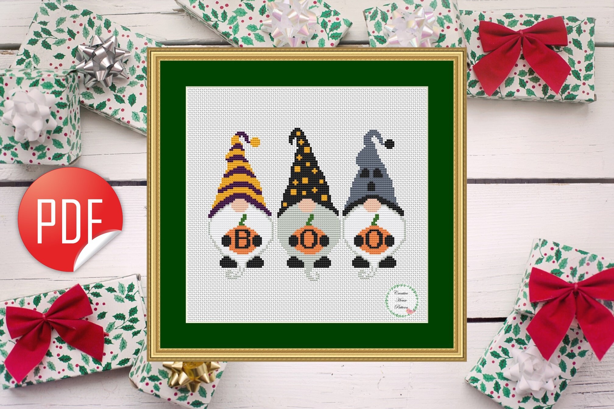 Gnomes cross stitch pattern modern counted cross stitch Etsy Stitch cross patterns gnomes christmas elf ru yra3raza charts stitches fairies embroidery elves stitching crossstitch angels