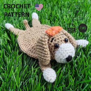 Dog crochet pattern PDF English, coaster crochet pattern, decor coaster crochet, crochet coasters, easy crochet patterns, amigurumi coaster