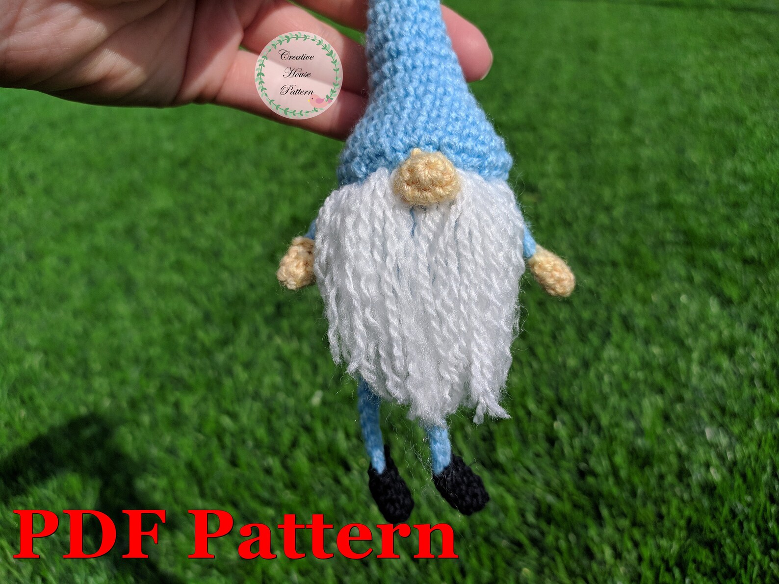 Amigurumi Christmas Gnome Crochet Pattern Keychain Crochet Etsy