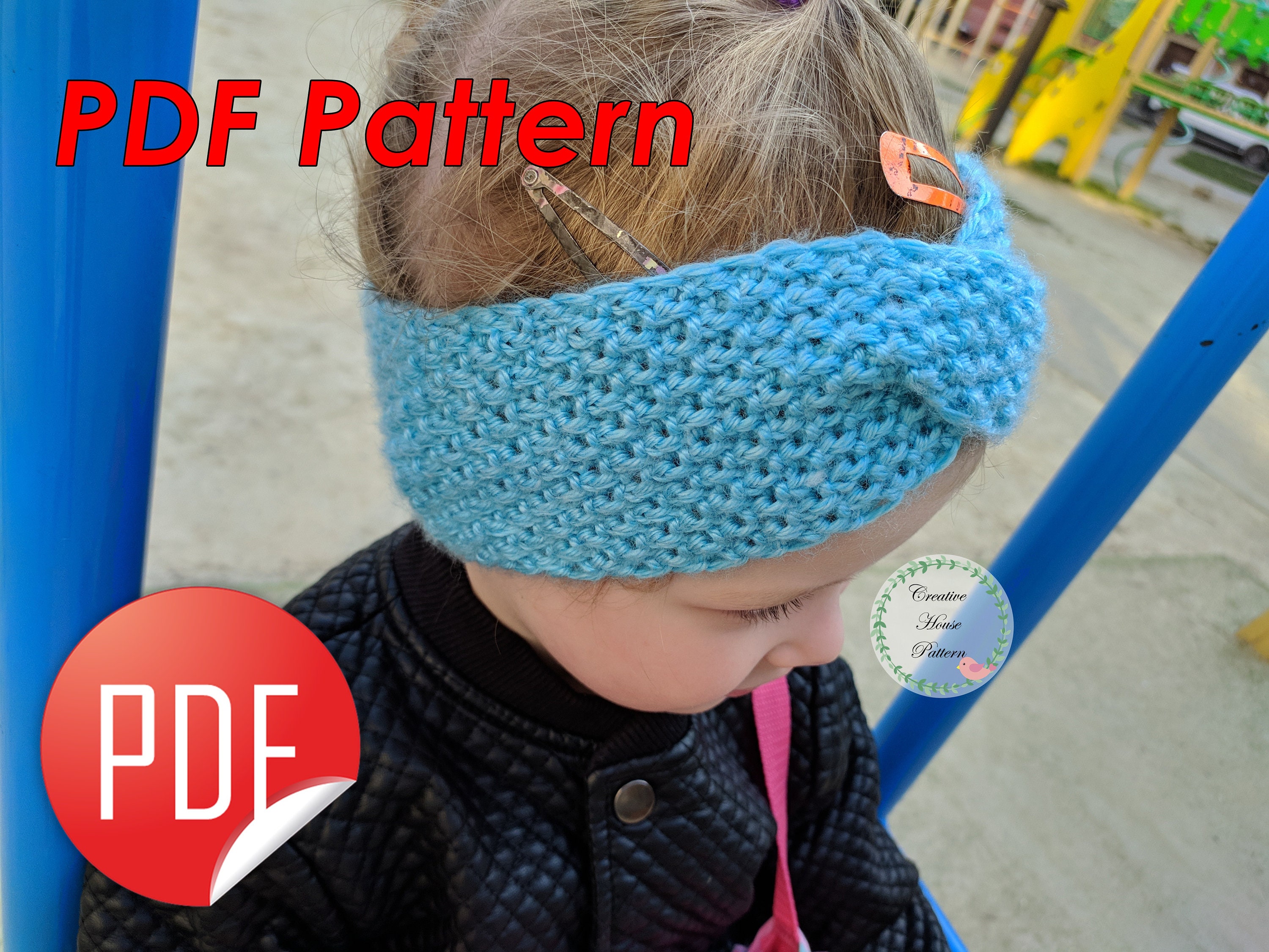 Kids Headband Knitting Pattern PDF Modern Knitting Pattern - Etsy
