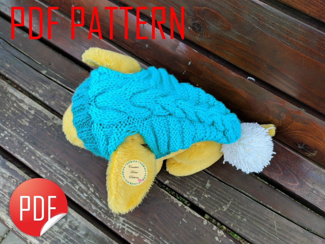 Knitting Pattern Dog Hat Modern Knitting Pattern Pompom Dog Etsy