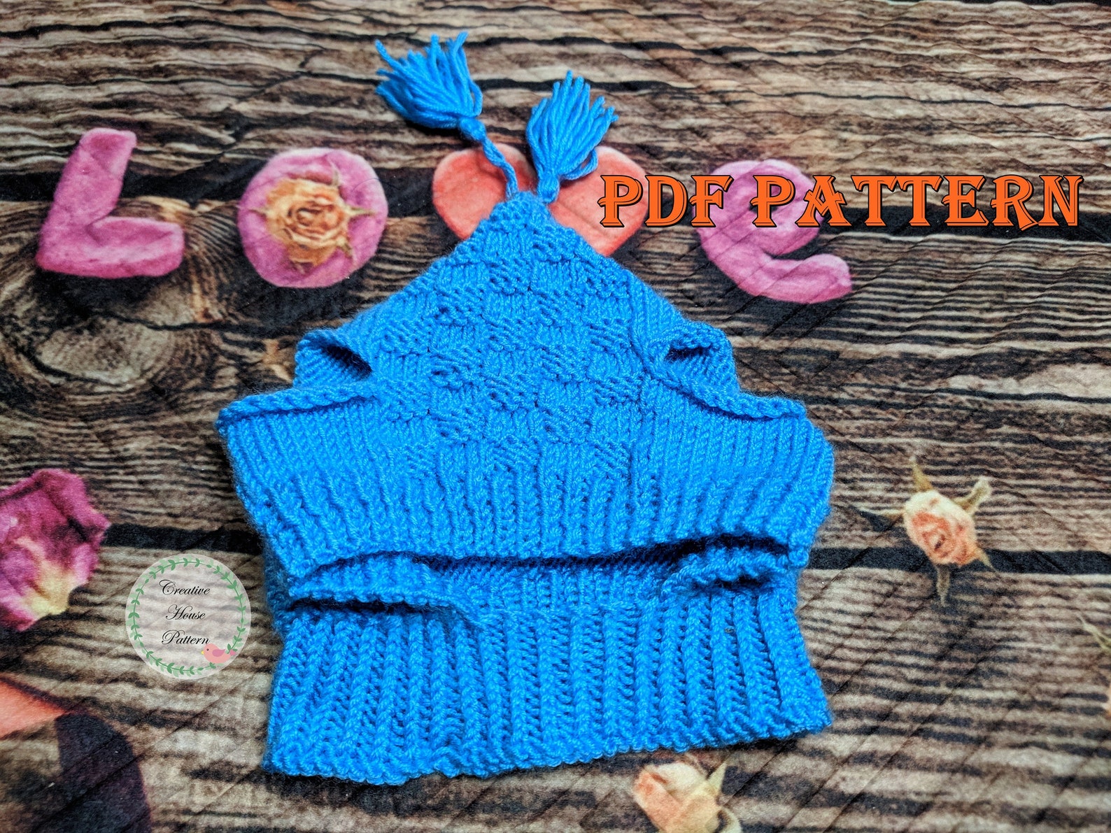 Knitting Pattern Dog Hat Knit Dog Hat Knitted Dog Hat With Etsy