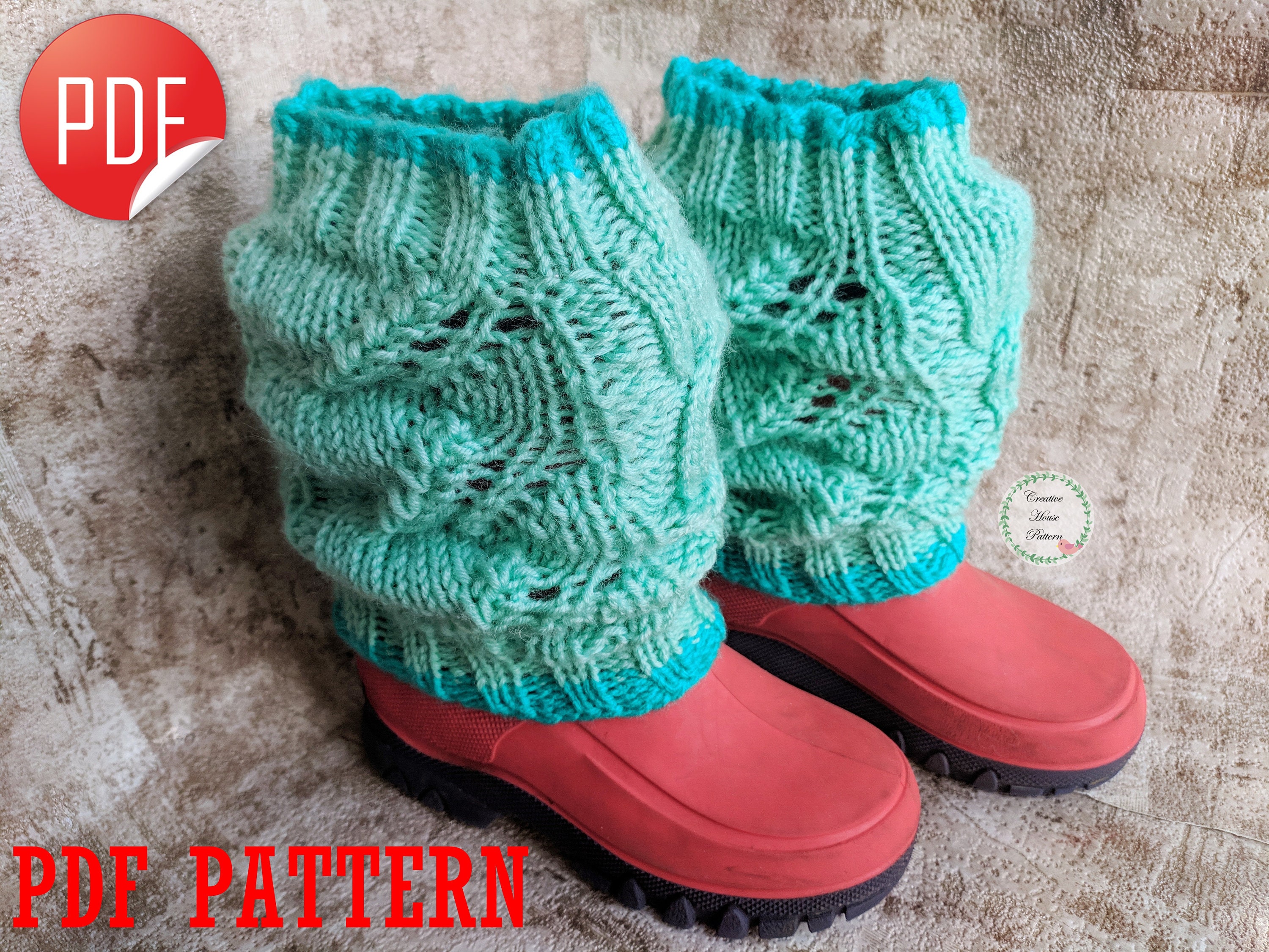 Leg Warmers Knitting Pattern Knit Leg Warmers Pattern Pdf Etsy