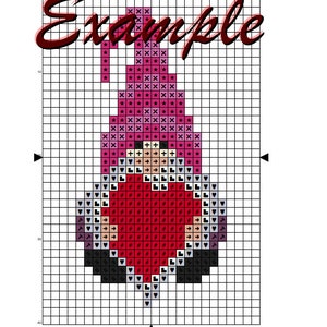 Gnome cross stitch pattern, modern counted cross stitch chart, fantasy cross stitch, Christmas embroidery, cute cross stitch, instant PDF image 7