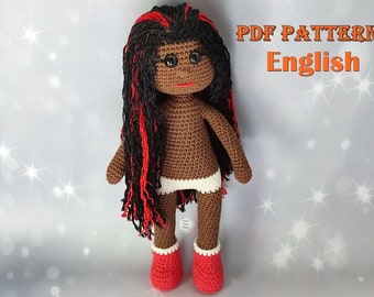 Amigurumi doll pattern, stuffed doll pattern, doll crochet pattern, amigurumi doll pdf, pdf tutorial doll, amigurumi toys pattern