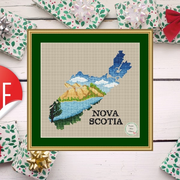 Cross Stitch Nova Scotia Pattern Etsy