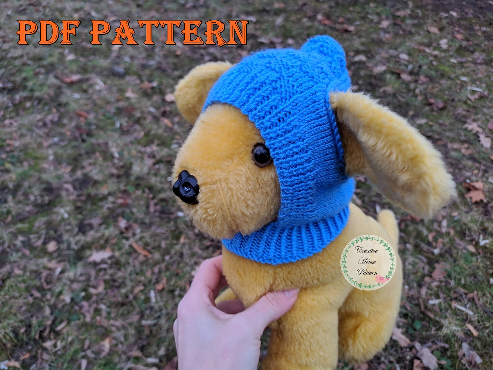 Knitting Pattern Dog Hat Knit Dog Hat Knitted Dog Hat With Etsy