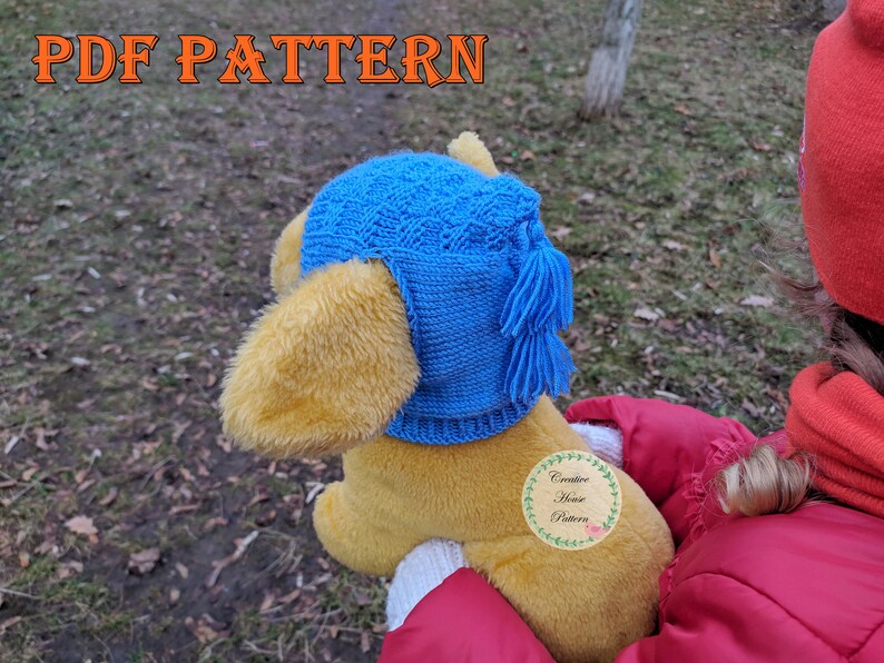 Knitting Pattern Dog Hat Knit Dog Hat Knitted Dog Hat With Etsy