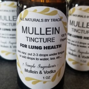 Mullein Tincture 2 oz Bottle